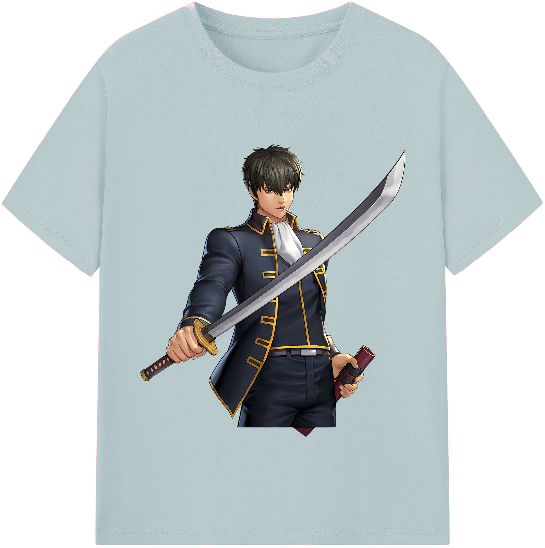 （画像用） ぎんたま 坂田銀時（さかたぎんとき） 神楽 志村新八（しむら しんぱち） GINTAMA Sakata Gintoki Kagura Shimura Shinpachi 綿100％半袖Tシャツ（フロントプリント）